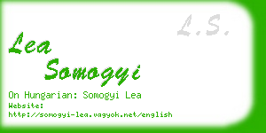lea somogyi business card